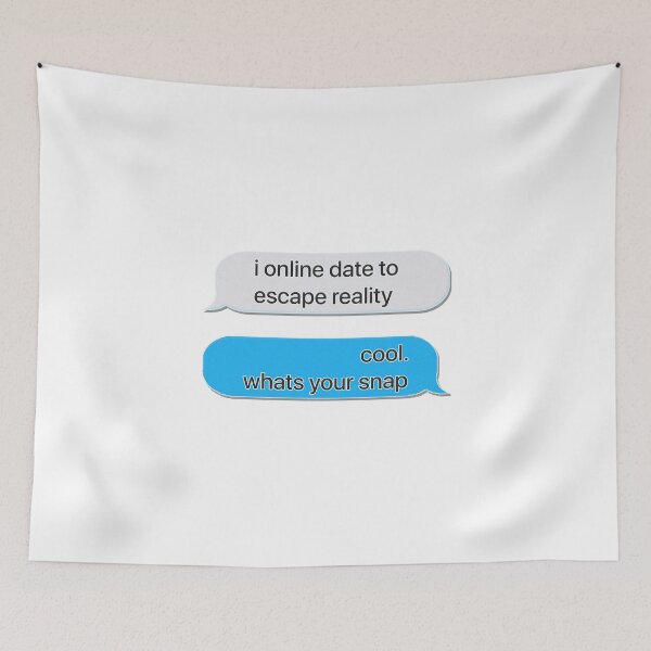 Item preview, I Online Date to Escape Reality designed and sold by thedigitalrealm.