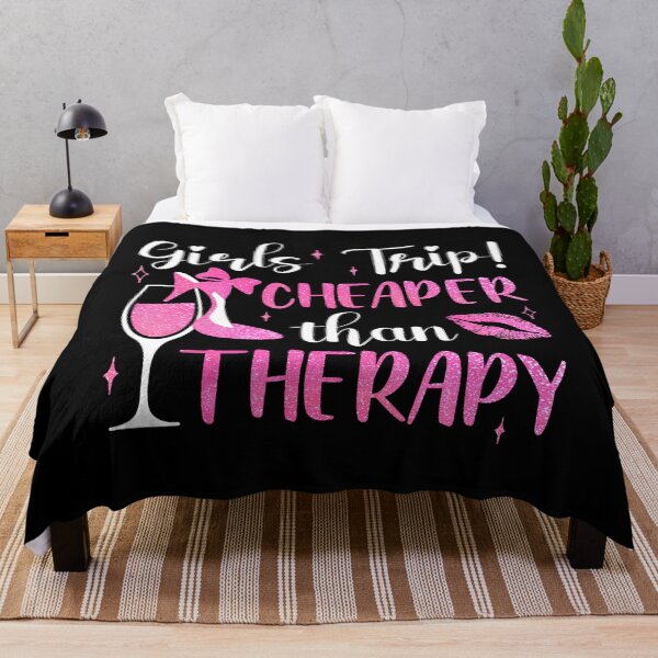 Item preview, Girls Trip Cheaper Than Therapy Wine designed and sold by AveryLRobinson.