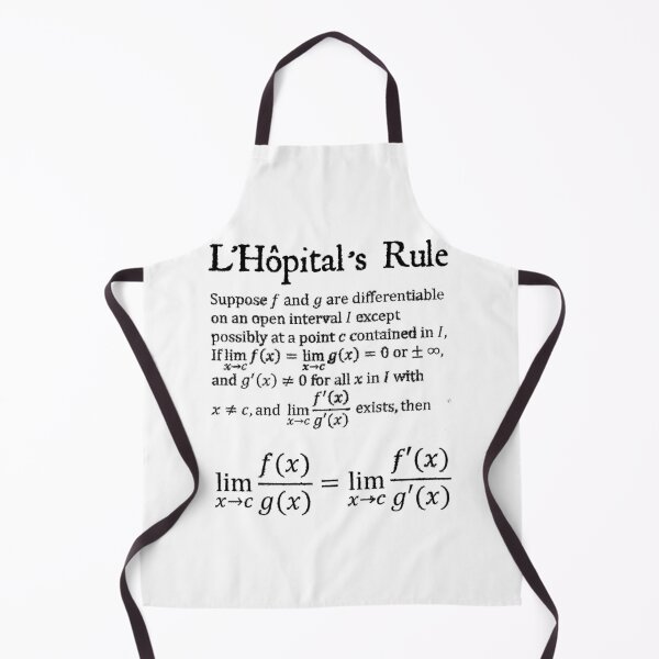 Item preview, Nerdy Vintage L'Hopital's Rule Math Science Teacher Black Text designed and sold by MathWare MathClips.