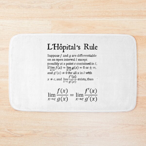 Item preview, Nerdy Vintage L'Hopital's Rule Math Science Teacher Black Text designed and sold by MathWare MathClips.