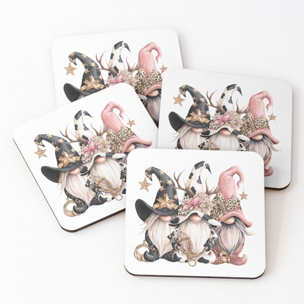 Item preview, Whimsical Gnome Trio in Cowgirl Wizard Style designed and sold by Anastasiia Yurevych.