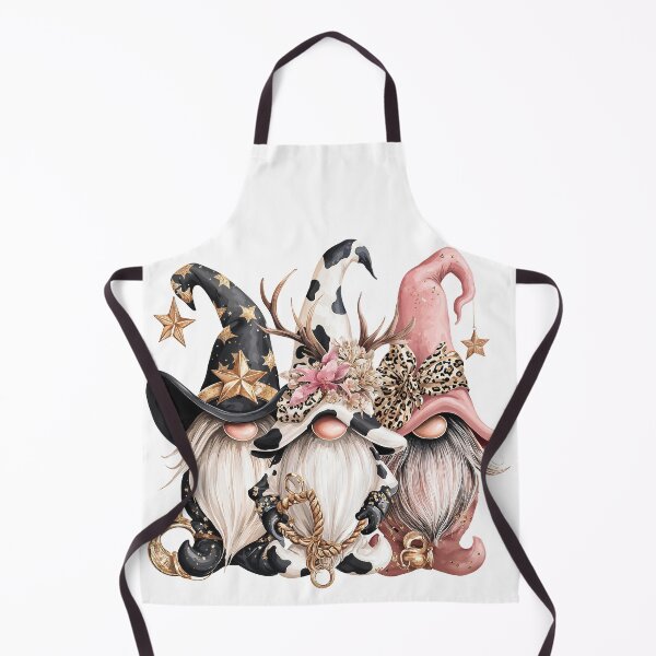 Item preview, Whimsical Gnome Trio in Cowgirl Wizard Style designed and sold by Anastasiia Yurevych.