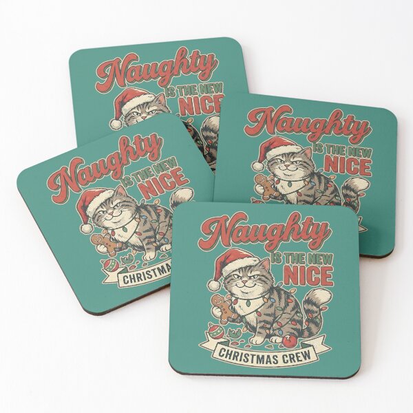 Item preview, Naughty is the New Nice Christmas Crew - Grumpy Cat Holiday designed and sold by AwesomeBeyondLimits.