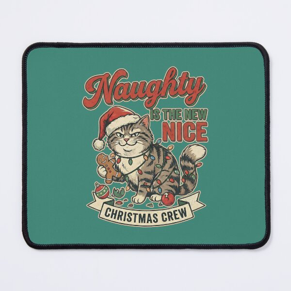 Item preview, Naughty is the New Nice Christmas Crew - Grumpy Cat Holiday designed and sold by AwesomeBeyondLimits.