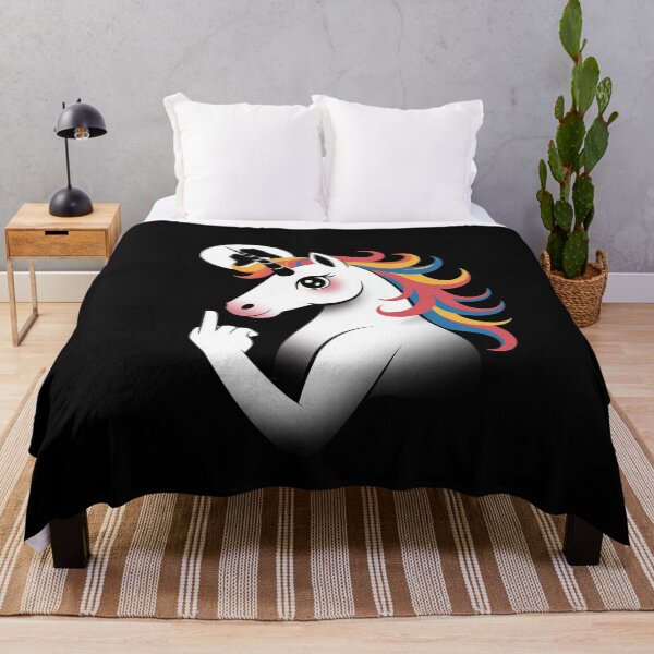 Item preview, Crude Humor Funny Unicorn Middle Finger Sarcasm Adult Fun designed and sold by MyzoToyota.