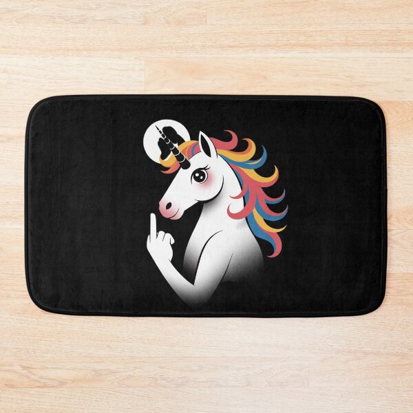 Item preview, Crude Humor Funny Unicorn Middle Finger Sarcasm Adult Fun designed and sold by MyzoToyota.