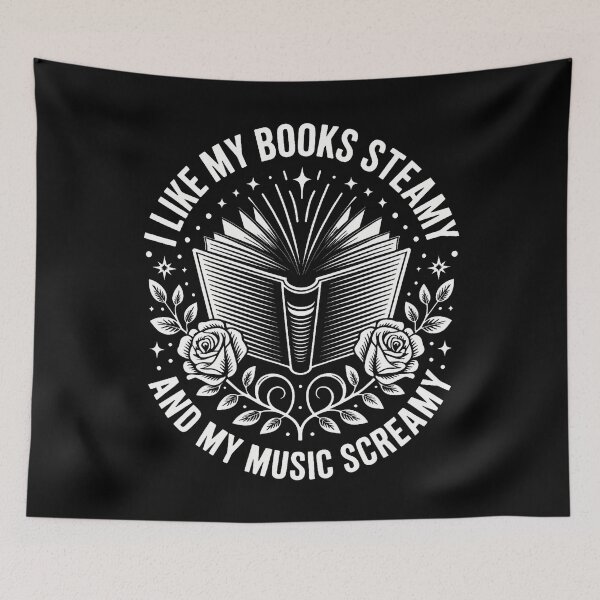 Item preview, I Like My Books Steamy And My Music Screamy designed and sold by DonnieSandra.