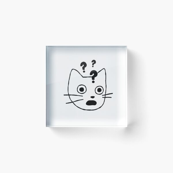 Item preview, Shocked surprised meme brainrot cat designed and sold by Leila & the stars.