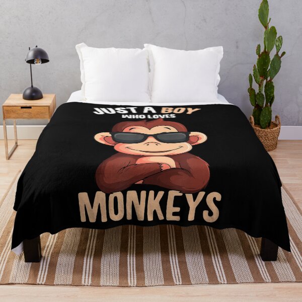 Item preview, Monkey Just A Boy Who Loves Monkeys Boys Kids designed and sold by ToriKarla.