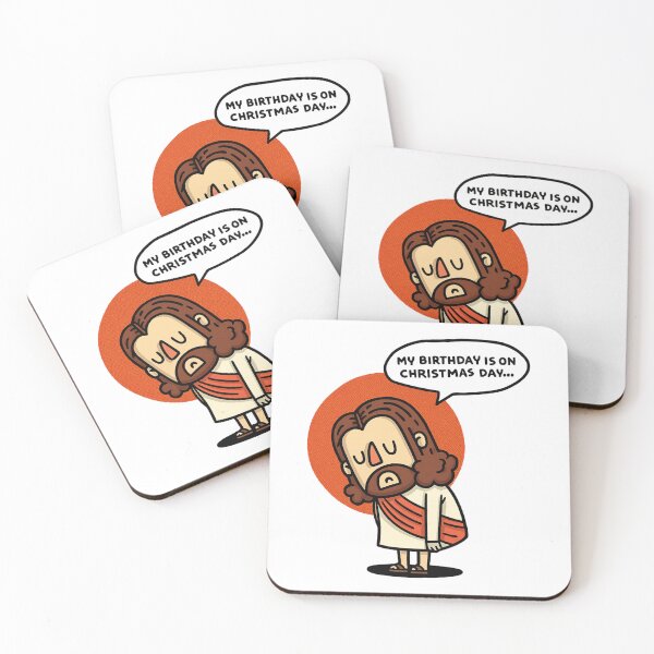 Item preview, Sad Birthday Jesus Cartoon “My Birthday Is on Christmas Day” designed and sold by haitrieuic96.