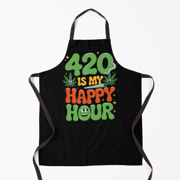 Item preview, Cannabis Leaf - 420 Is My Happy Hour - Funny Joint Smoking Weed Design designed and sold by CannaCreative.