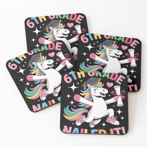 Item preview, Dab Unicorn Sixth 6th Grade Graduation Cap Nailed It  designed and sold by MyzoToyota.