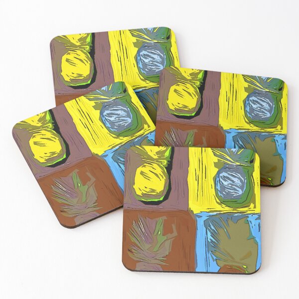 Item preview, POP ART PINEAPPLES | FENCE ART-BY JANE HOLLOWAY designed and sold by Jane Holloway.