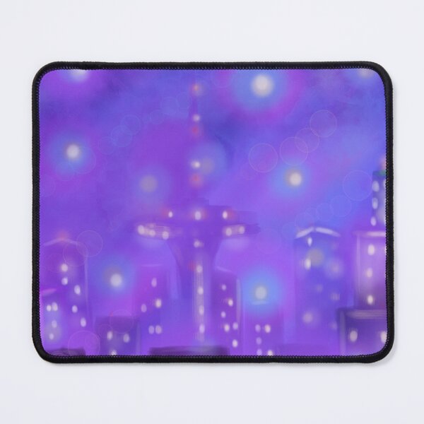 Item preview, Vapor Tower: Electric Purple Synthwave Cityscape Art designed and sold by CozyCreatureCo.