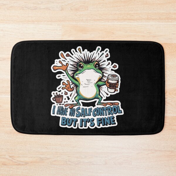 Item preview, Chaotic Frog Meme | Funny Unhinged Coffee Frog designed and sold by Brossock.