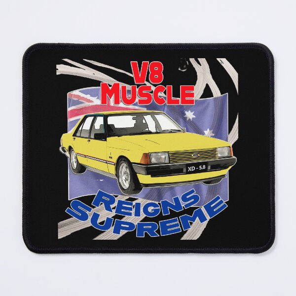 Item preview, Yellow XD V8 Muscle Reigns Supreme Aussie Car Art designed and sold by Michael van der Hoorn.