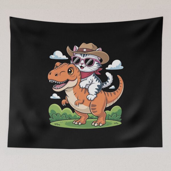 Item preview, Dinosaur & Cat, Cat Owner, Cat Lover designed and sold by MyzoToyota.