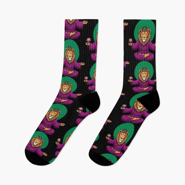 Item preview, Zen Meditating Lion King Cartoon Spiritual Yoga designed and sold by SholoStudio.