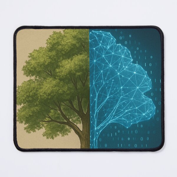 Item preview, Digital Twin: Nature - Holographic Data Glitch - Cybernetic Forest designed and sold by Ataqhin.