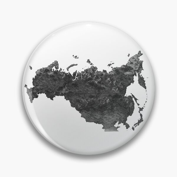 Item preview, black white a stylized fantasy map of the russian flag designed and sold by sabartgunpla.