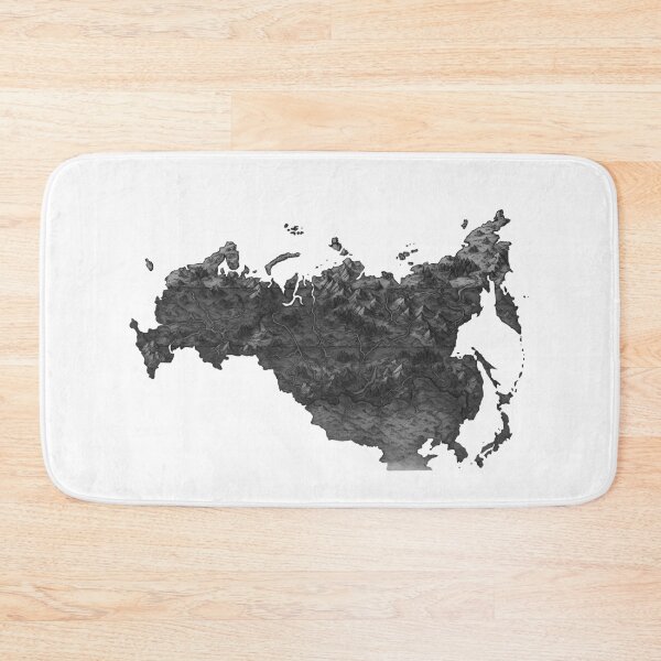 Item preview, black white a stylized fantasy map of the russian flag designed and sold by sabartgunpla.