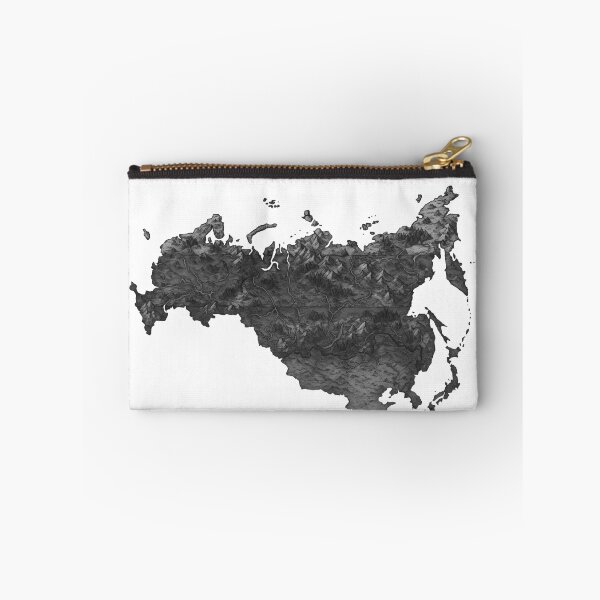 Item preview, black white a stylized fantasy map of the russian flag designed and sold by sabartgunpla.
