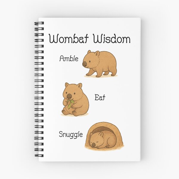 Item preview, Wombat Wisdom - staggered design  designed and sold by McBinChicken.