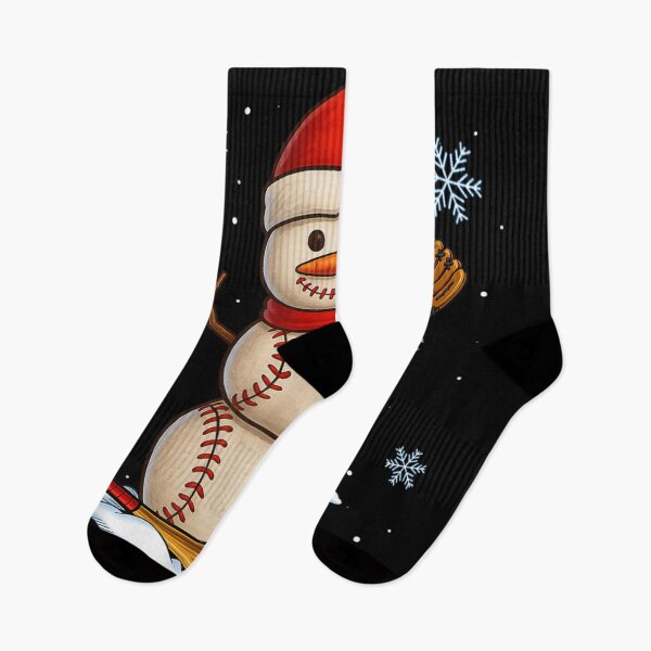 Item preview, Funny Christmas Snowman Made of Baseball Sporting Holiday Design designed and sold by Chaya Reid.
