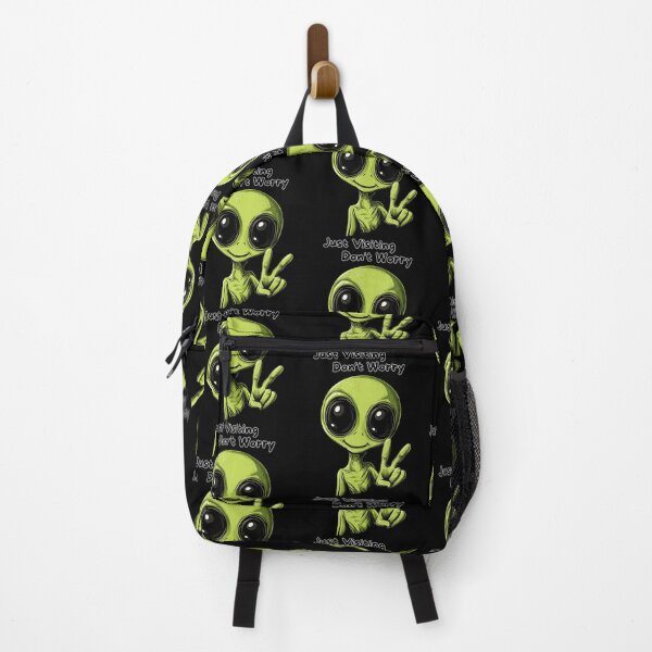 Item preview, Just Visiting Don'T Worry - Funny Alien Design designed and sold by ToriKarla.