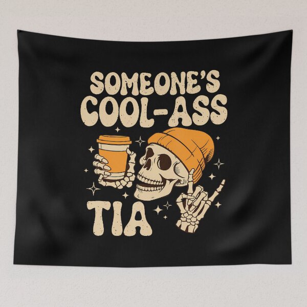 Item preview, Skull Skeleton Someone'S Cool Ass Tia Cool Auntie Club designed and sold by DeannaAntoin.