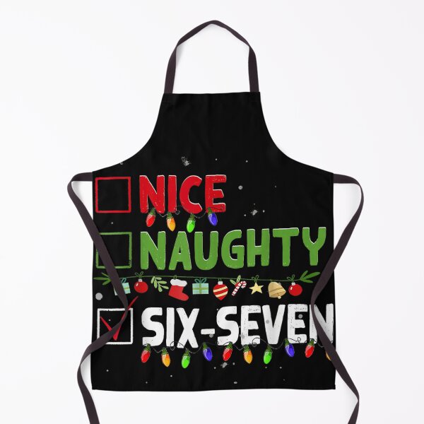 Item preview, Six Seven Christmas Lights Naughty Nice List Checked Holiday Humor designed and sold by Chaya Reid.