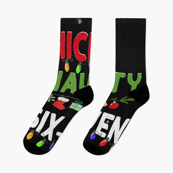 Item preview, Six Seven Christmas Lights Naughty Nice List Checked Holiday Humor designed and sold by Chaya Reid.