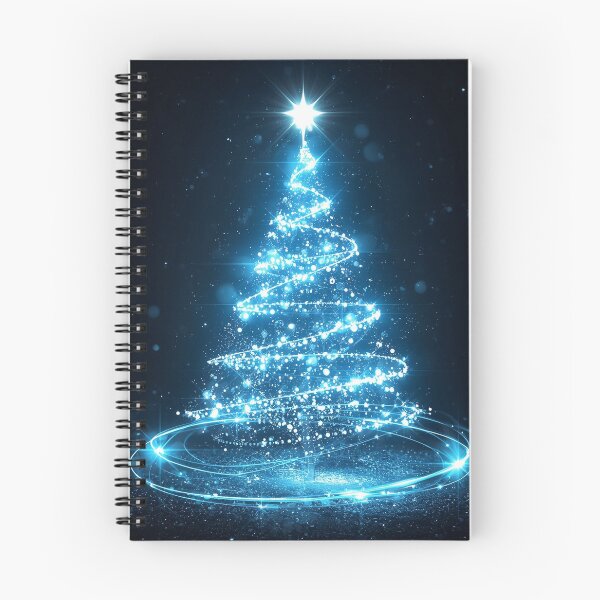 Item preview, Celestial Ice-Lit Christmas Tree – A Magical Winter Glow of Light and Wonder designed and sold by PixelVibe782.
