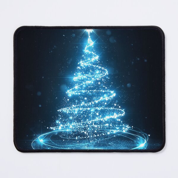 Item preview, Celestial Ice-Lit Christmas Tree – A Magical Winter Glow of Light and Wonder designed and sold by PixelVibe782.