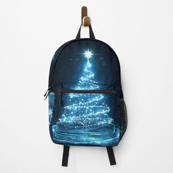 Item preview, Celestial Ice-Lit Christmas Tree – A Magical Winter Glow of Light and Wonder designed and sold by PixelVibe782.