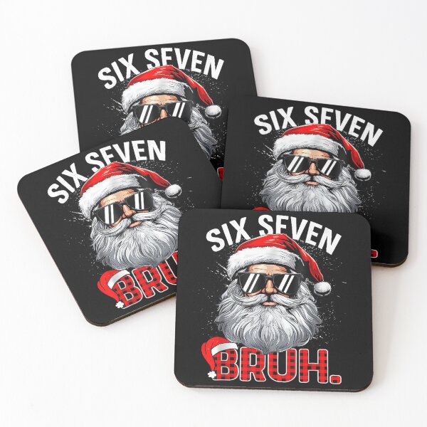 Item preview, Cool Santa Claus Six Seven Bruh Sunglasses Funny Christmas Swag designed and sold by Chaya Reid.