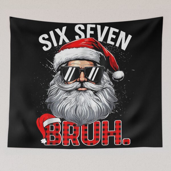 Item preview, Cool Santa Claus Six Seven Bruh Sunglasses Funny Christmas Swag designed and sold by Chaya Reid.