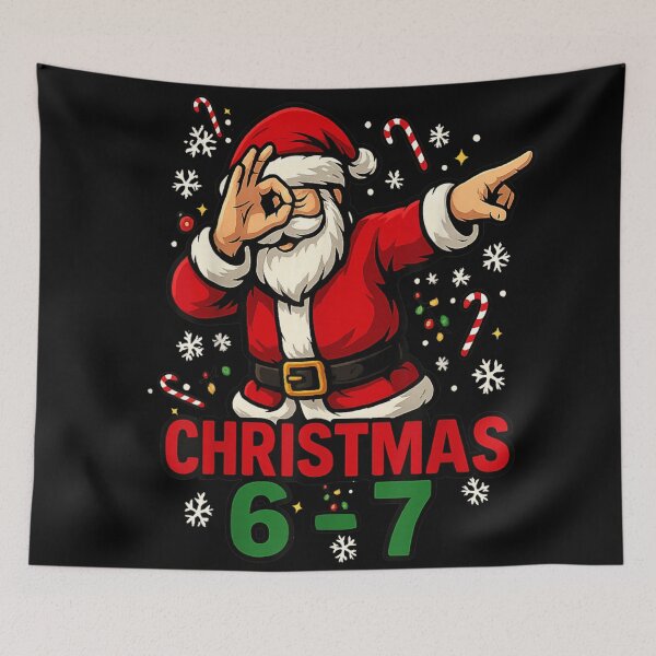 Item preview, Dabbing Santa Claus Christmas 6-7 Gesture Funny Holiday Celebration T-Shirt designed and sold by Suzu Comena.