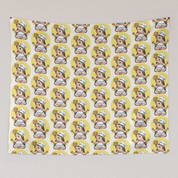 Item preview, Zen Hedgehog Chef with Pancakes Funny Yoga designed and sold by SholoStudio.