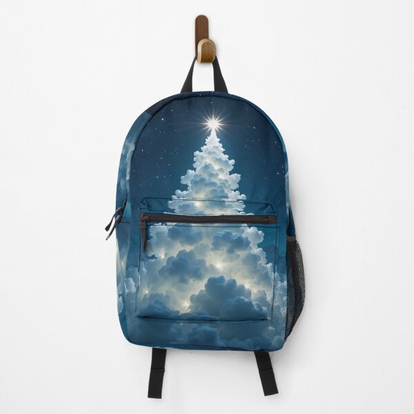 Item preview, Celestial Cloud Christmas Tree Under a Starry Night Sky designed and sold by PixelVibe782.