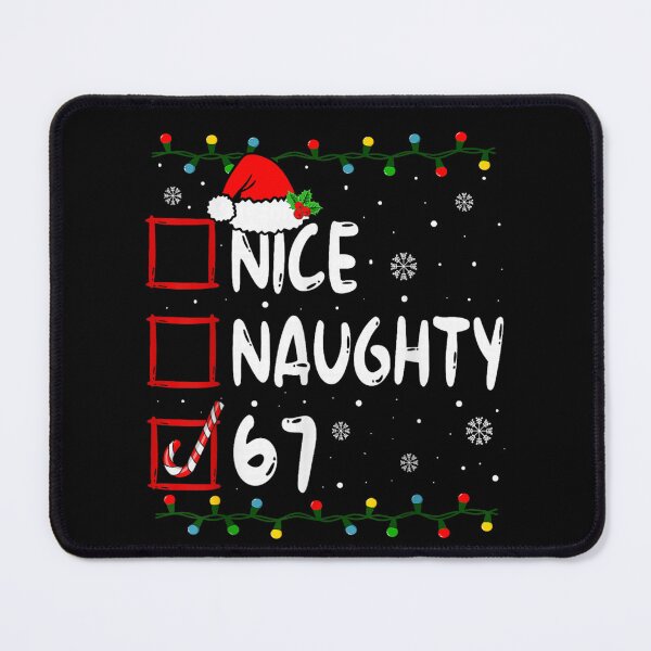 Item preview, Naughty Nice Christmas List Checked 67 Humorous Santa Tracker Gift designed and sold by Suzu Comena.