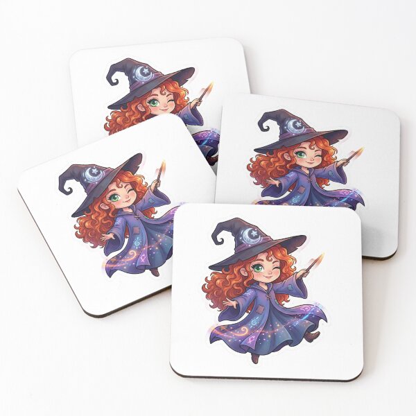 Item preview, Cute Redheaded Witch Chibi designed and sold by GenzShoppingHub.