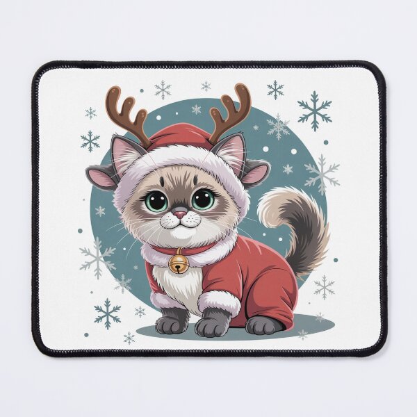 Item preview, Ragdoll cat merry Christmas Santa designed and sold by kaka8888.