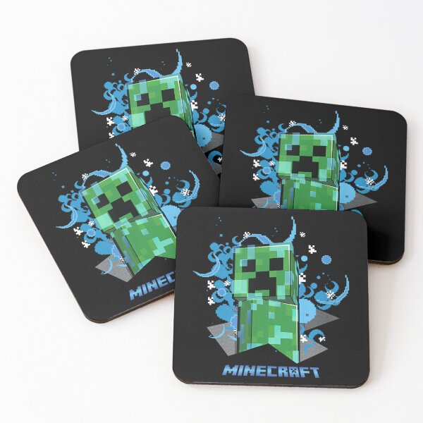 Item preview, Electric Blue Lightning Green Pixel Monster Art designed and sold by DeclaArie.