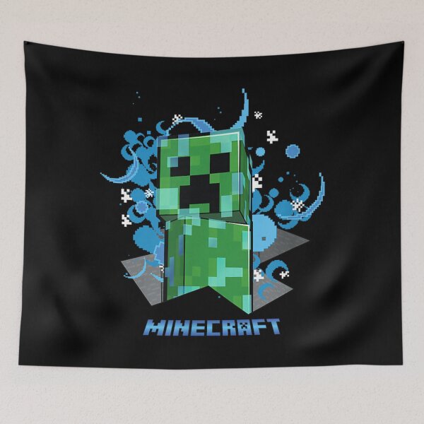 Item preview, Electric Blue Lightning Green Pixel Monster Art designed and sold by DeclaArie.