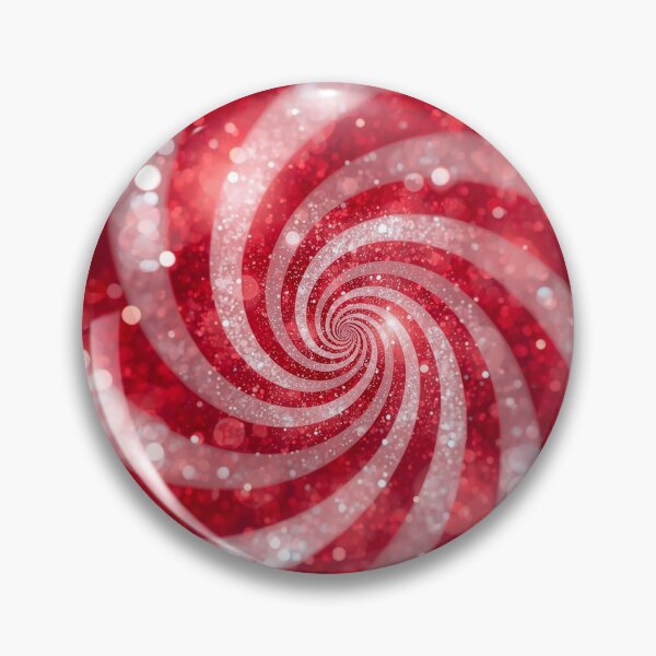 Item preview, Radiant Red & White Glitter Spiral – Hypnotic Sparkle Energy Design designed and sold by PixelVibe782.