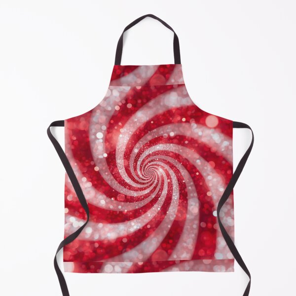 Item preview, Radiant Red & White Glitter Spiral – Hypnotic Sparkle Energy Design designed and sold by PixelVibe782.