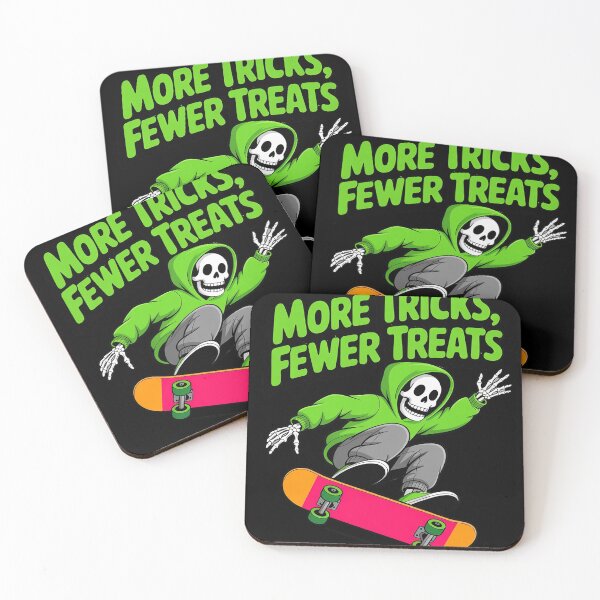 Item preview, Skateboard Halloween Skeleton Ghost Spooky Skater designed and sold by HardcoreTour.