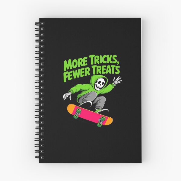 Item preview, Skateboard Halloween Skeleton Ghost Spooky Skater designed and sold by HardcoreTour.