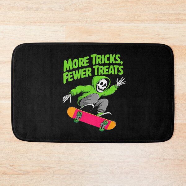 Item preview, Skateboard Halloween Skeleton Ghost Spooky Skater designed and sold by HardcoreTour.